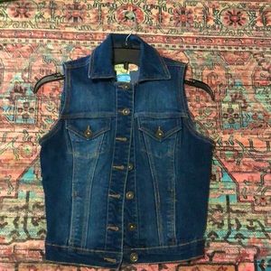 Paris blue denim vest size small